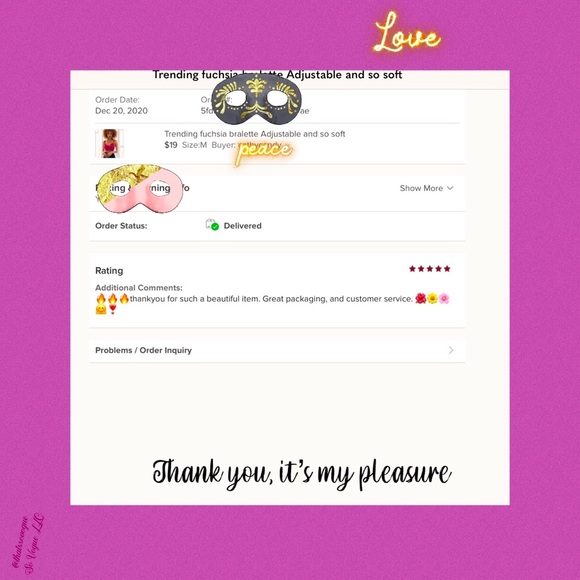 Trending fuchsia bralette Adjustable and so soft - Picture 5 of 7